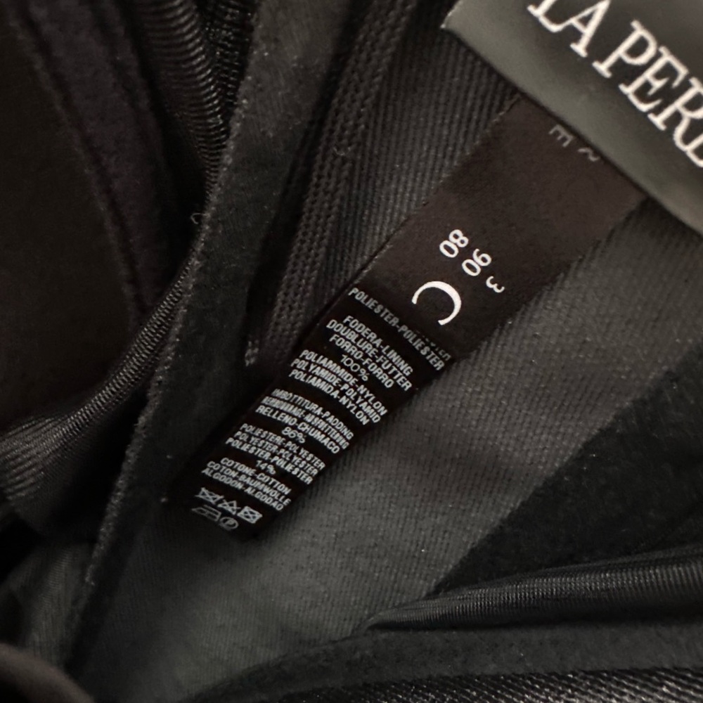 New La Perla Silk Black Lace Bustier Top - Picture 13 of 15